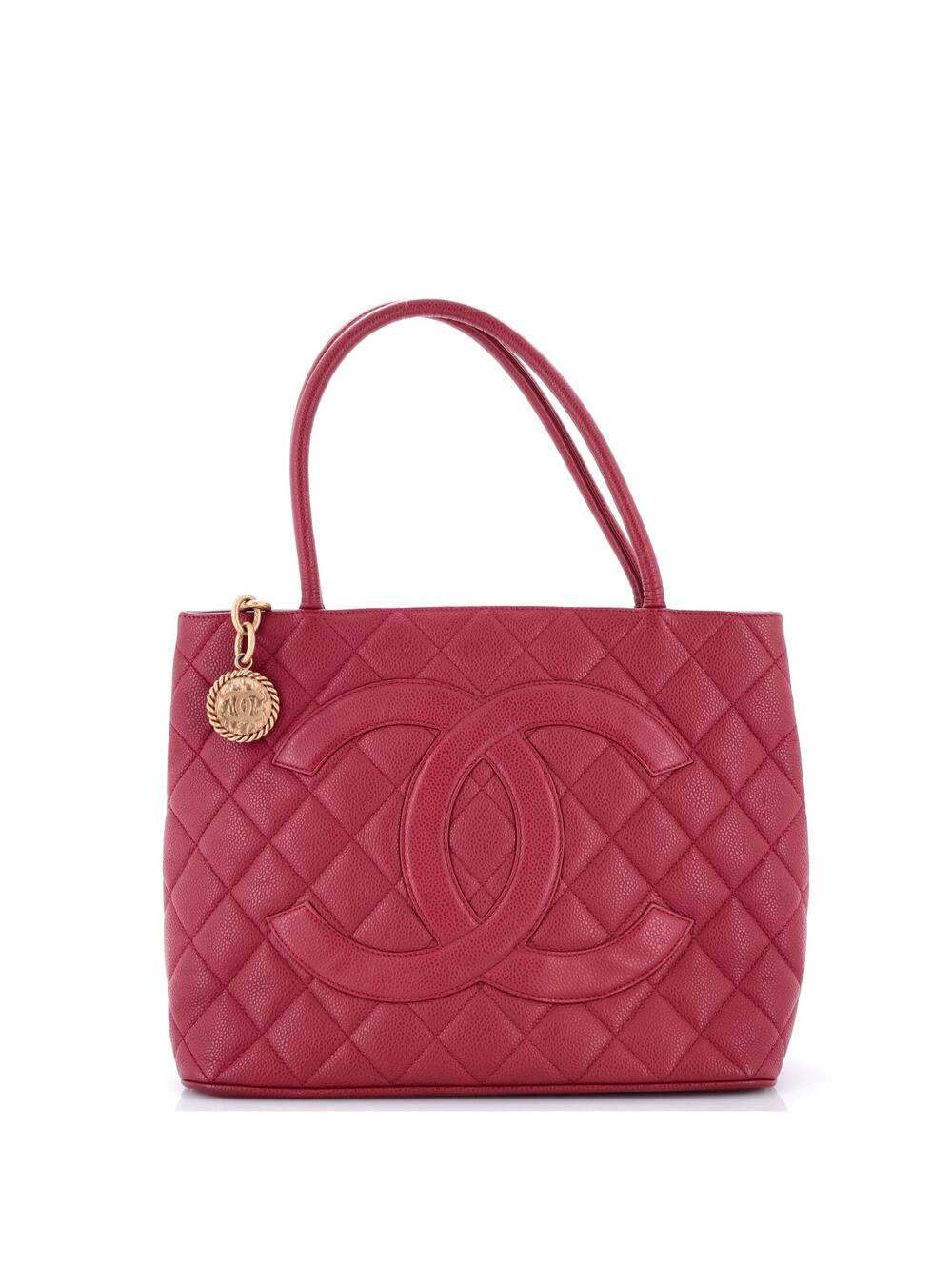 Chanel Medallion Tote Quilted Caviar #371051C25B